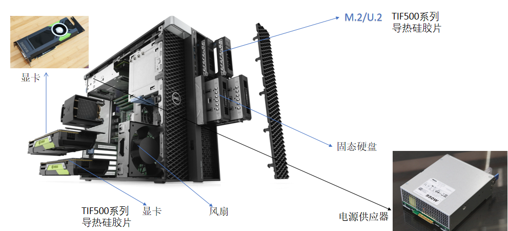 戴尔工作站拆解图